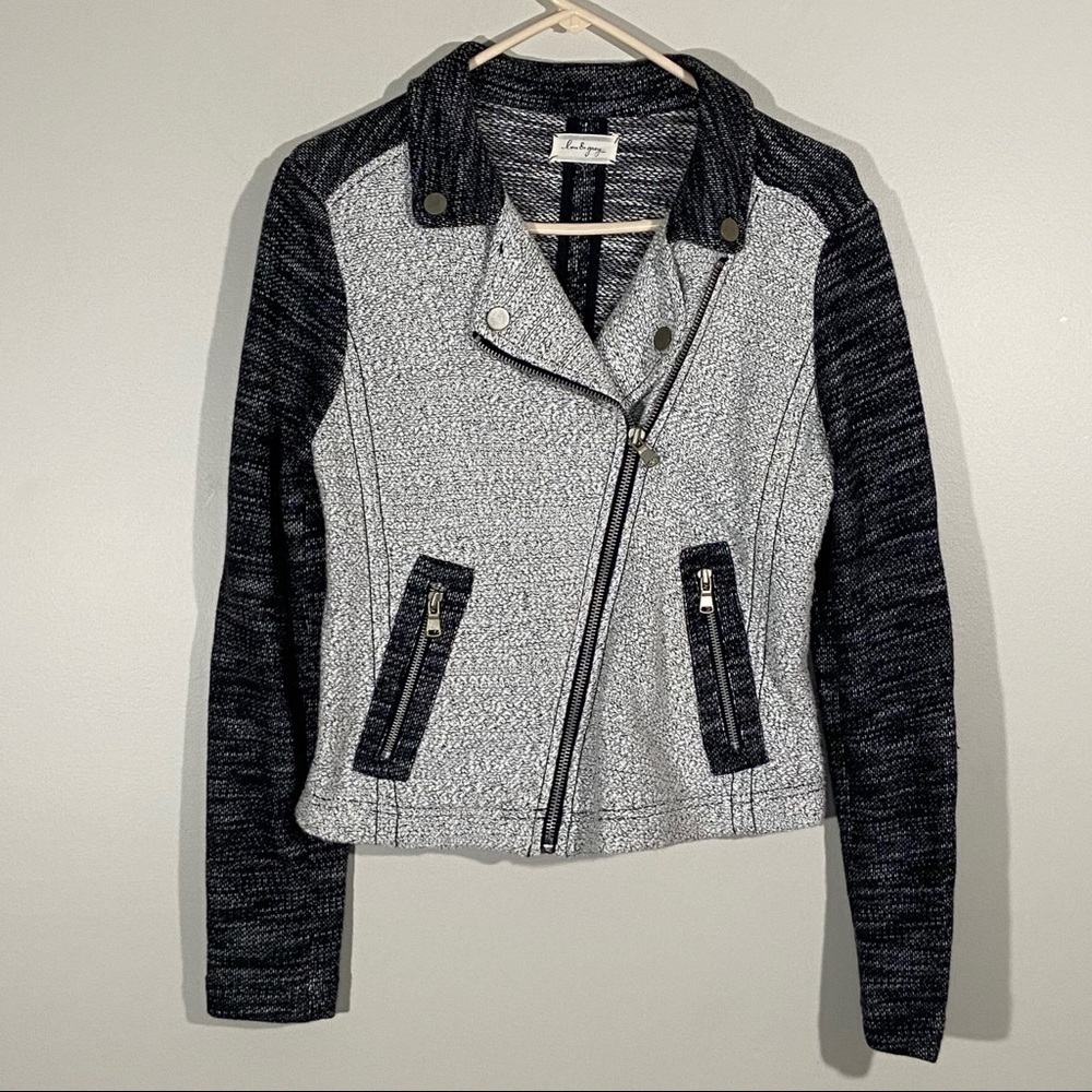 Lou and Grey Zip Front Sweater Jacket